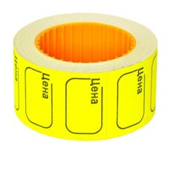 Ценник-лента  30*20 желтая /350шт/рул/ 335R