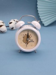 Часы  будильник Алеф 100P-635-03 "Capybara, congratel" white