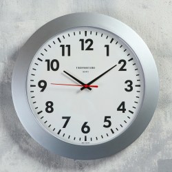 Часы  настенные 1256255 КЛАССИКА сербр обод д-30см 515705-11