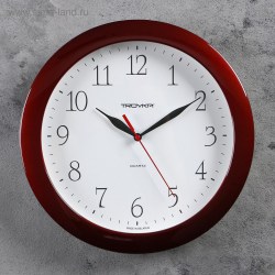 Часы  настенные 2584169 11131113"Классика" d=29см, коричн обод 