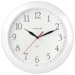 Часы  настенные 452247/11110113 TROYKATIME круг, белые, белая рамка, 29х29х3,5см