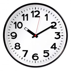 Часы  настенные 455738/78770783 TROYKATIME круг, белые, черная рамка, 30,5х30,5х3,5см