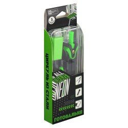 Циркуль Феникс 62700 "Неоновый зеленый" с грифилем ластиком