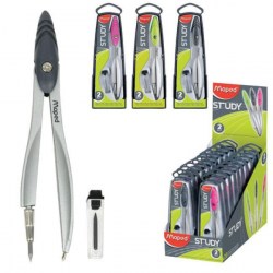 Циркуль Maped 119450 с грифелем Study