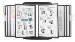 Демосистема настенная Brauberg 231240 10 панелей, серый/черный