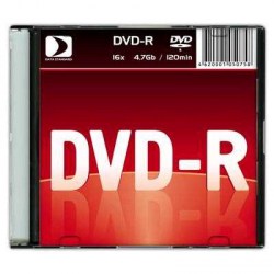 Диск DVD-R 4,7Гб Data Standart 16X  Slim MIREX 13410