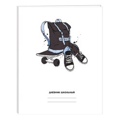 Дневник Канц-Эксмо ДН224802 "Белый Street style" 1-11 классы, тв. переплет