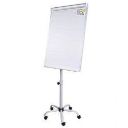Доска - флипчарт 70*100см Staff 238003 с держателями д/бумаг, на колесах