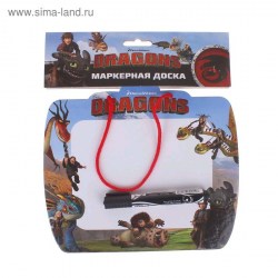 Доска для рисования Centrum 87091 "Драконы" маркерная с маркером 