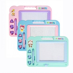 Доска магнитная Alingar 195х270 мм, "Волшебный экран" со штампиками, ассорти AL2002