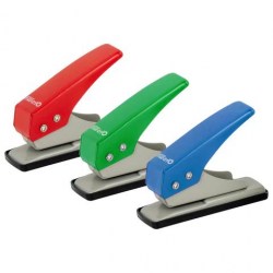 Дырокол  10л. KW-Trio 921 металл, 1 отверстие, ассорти С225150