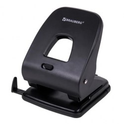 Дырокол  40л. Brauberg 229695 "SX-40"с линейкой, черный 