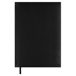 Ежедневник А5 2026г. Феникс 70224 НАППА черный, кожзам, 176л, ляссе