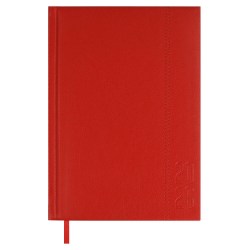 Ежедневник А5 2026г. Феникс 70227 НАППА красный, кожзам, 176л, ляссе