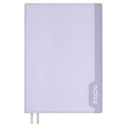 Ежедневник А5 2026г. Феникс 70236 ДЖУТ сиреневый, кожзам, 176л., ляссе