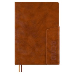 Ежедневник А5 2026г. Феникс 70254 ТИВОЛИ коричневый, кожзам, 176л.ляссе