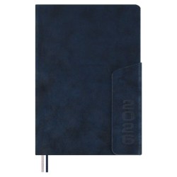 Ежедневник А5 2026г. Феникс 70255 ТИВОЛИ синий, кожзам, 176л.ляссе