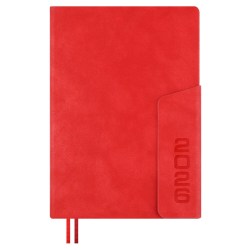 Ежедневник А5 2026г. Феникс 70256 ТИВОЛИ красный, кожзам, 176л.ляссе