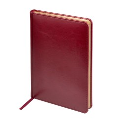 Ежедневник А5 Альт 3-128/01 "Sidney Nebraska" бордовый, золотой срез 