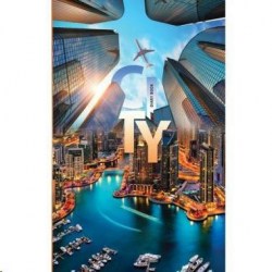 Ежедневник А5 БиДжи 5646 "Modern City" тв. переплет недатир, экокожа, поролон, ляссе