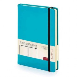Ежедневник А5 Bruno Visconti 3-468/16 "MEGAPOLIS VELVET" на резинке морская волна 