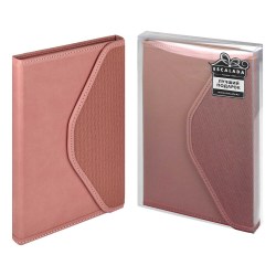 Ежедневник А5+ Феникс 67161 ПИКЕ розовый, кожзам 160л. недатир