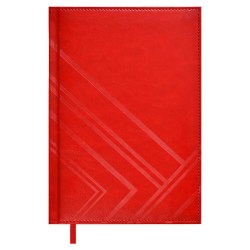 Ежедневник А5 Феникс 67200 САРИФ эконом красный кожзам, 176л.146х211мм