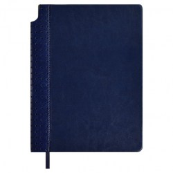 Ежедневник А5 Феникс 67230 САРИФ синий, кожзам, кремовый блок, 160л. недатир 146х211мм, ляссе