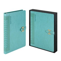 Ежедневник А5+ Феникс 70580 ПРИСТИН мятный, кожзам, 160л. недатир 146х211мм, ляссе