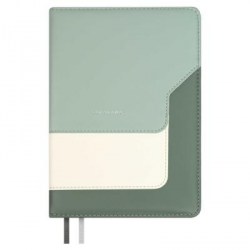 Ежедневник А5 Феникс 70597 ЛАЙКА светло-зеленый, кожзам, 160л. недатир 146х211мм, ляссе