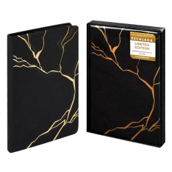 Ежедневник А5 Феникс 70599 СОФТ-ТАЧ черный кожзам, кремовый блок, 120л. ляссе