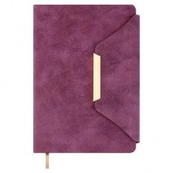 Ежедневник А5 Феникс 70608 СПИЛОК ДЕЛАВЭ бордовый, кожзам, 160л. недатир 146х211мм, ляссе