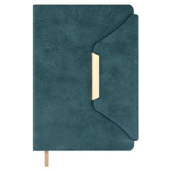 Ежедневник А5 Феникс 70610 СПИЛОК ДЕЛАВЭ бирюзовый, кожзам, 160л. недатир 146х211мм, ляссе