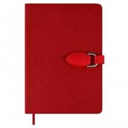 Ежедневник А5 Феникс 70612 БУЙВОЛ красный кожзам, 120л. ляссе