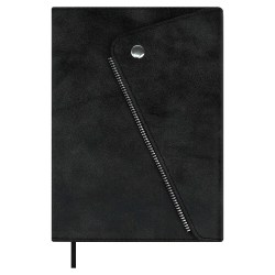 Ежедневник А5 Феникс 70617 СПИЛОК ДЕЛАВЭ черный, кожзам, 160л. недатир 146х211мм, ляссе