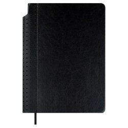 Ежедневник А5 Феникс 70619 САРИФ черный, кожзам, 160л. недатир 146х211мм, ляссе