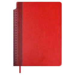 Ежедневник А5 Феникс 70620 САРИФ красный, кожзам, 160л. недатир 146х211мм, ляссе