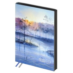 Ежедневник А5 Феникс 70659 ВОСХОД кожзам, кремовый блок, 160л. 2 ляссе