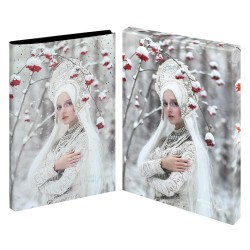 Ежедневник А5 Феникс 70664 РЯБИНА кожзам, кремовый блок, 120л. ляссе