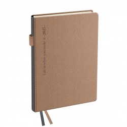 Ежедневник А6 2025г. БиДжи DdA6_61306 "Palm. Ecru pink" пудровый, кожзам, 176л. 369917