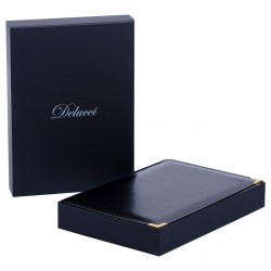 Ежедневник B5 2026г. Delucci DD6_89401 черный, гладкий кожзам, золотой срез 184л. 381811