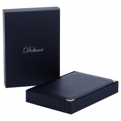 Ежедневник B5 2026г. Delucci DD6_90401 черный, фактурная кожзам, золотой срез 184л. 381781