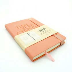 Ежедневник Канц-Эксмо "Segments Персиковый" ЕКС52013603 А5, 136л, недатир, 152л, искуств кожа  