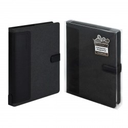 Ежедневник-органайзер А5+ Феникс 70547 САРЖА серый, кожзам