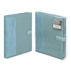 Ежедневник-органайзер А5+ Феникс 70549 САРЖА пепельно-голубой, кожзам