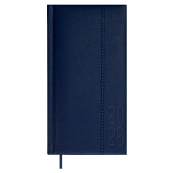 Еженедельник 87х166мм 2026г. Феникс 70366 НАППА синий, кожзам, 64л. ляссе