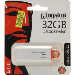 Флэш-диск Kingston 32Gb DataTraveler DTIG4 32GB белый красный USB 3.0 354347