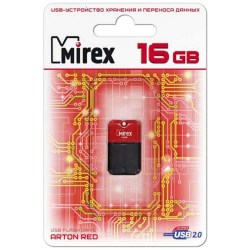 Флэш-диск Mirex ARTON RED 16GB USB 2.0 ecopack 13600-FMUART16