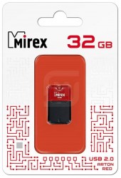 Флэш-диск Mirex ARTON RED 32GB USB 2.0 ecopack 13600-FMUART32