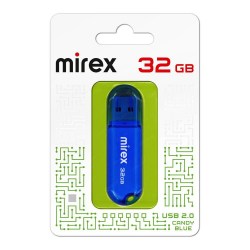 Флэш-диск Mirex CANDY BLUE 32GB USB 2.0 13600-FMUCBU32